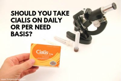 Should You Take Cialis On Daily or Per Need Basis